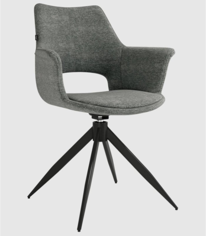 Toronto Dark Gray Upholstered Chair