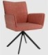 Silla tapizada salmón Módena