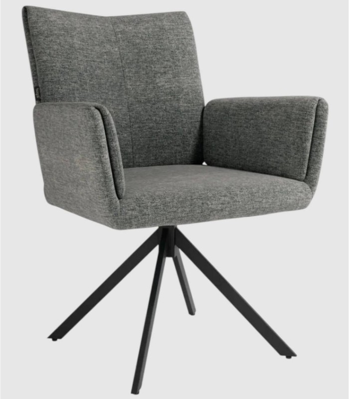 Modena grey upholstered chair