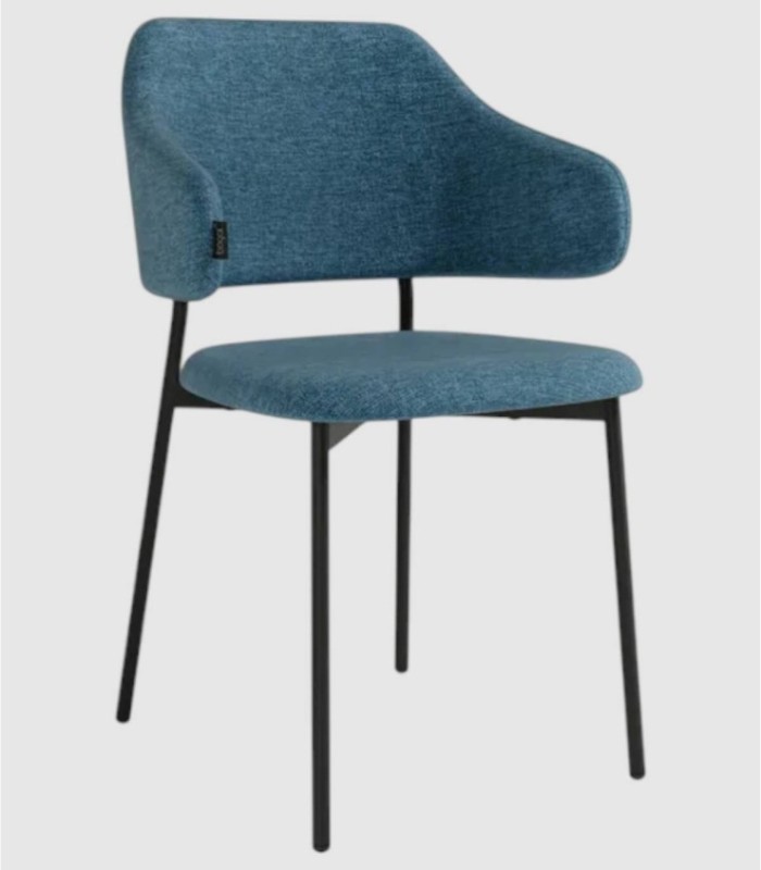 Set of 4 Ghent blue chairs