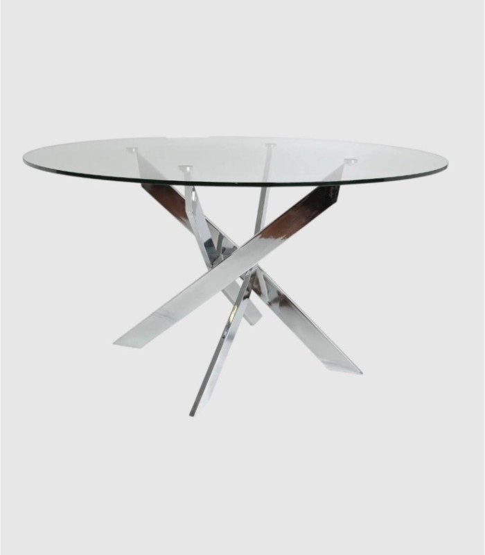 Mesa redonda cristal Zerfod grande