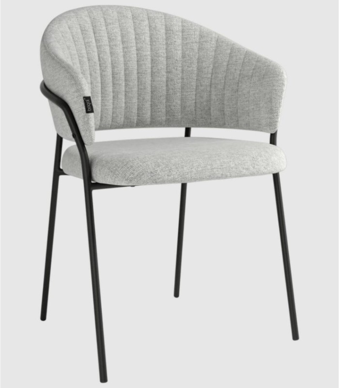 Set of 2 light gray Kyoto chairs