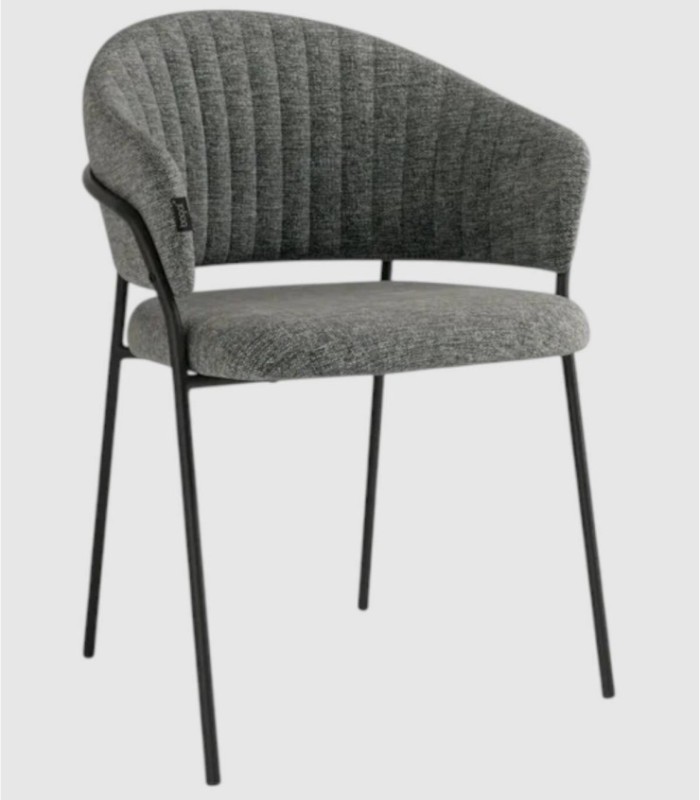 Set of 2 dark gray Kyoto chairs