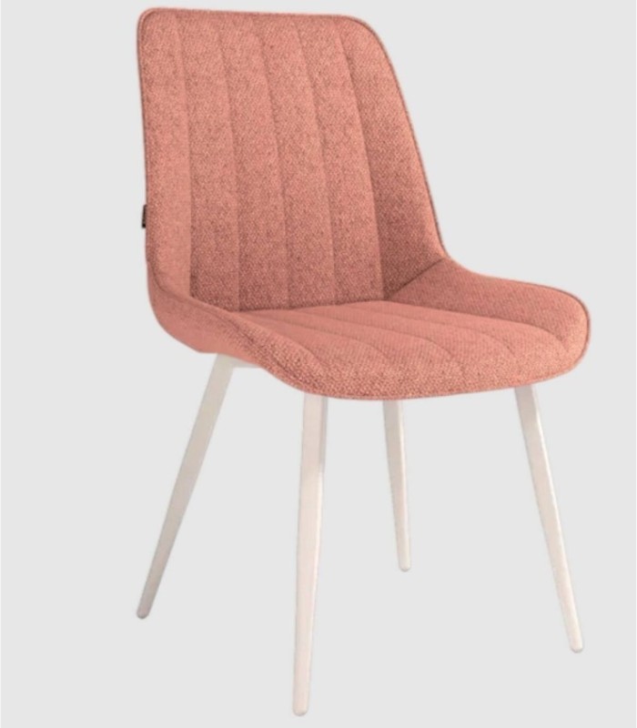 Set van 2 Helsinki zalmkleurige stoelen