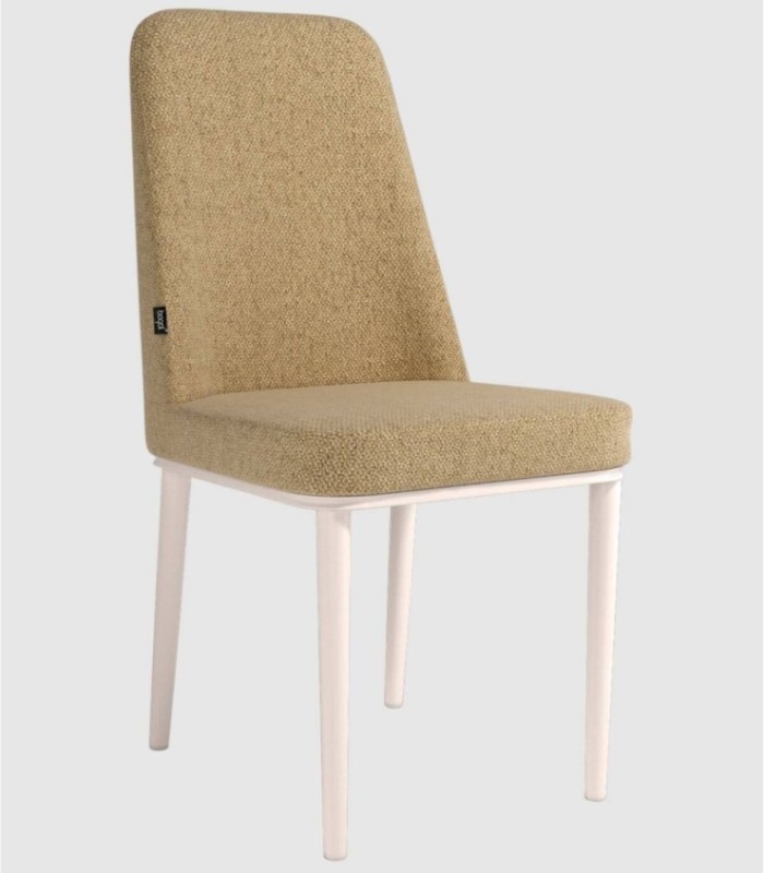 Set van 4 Tromsø mosterdkleurige stoelen