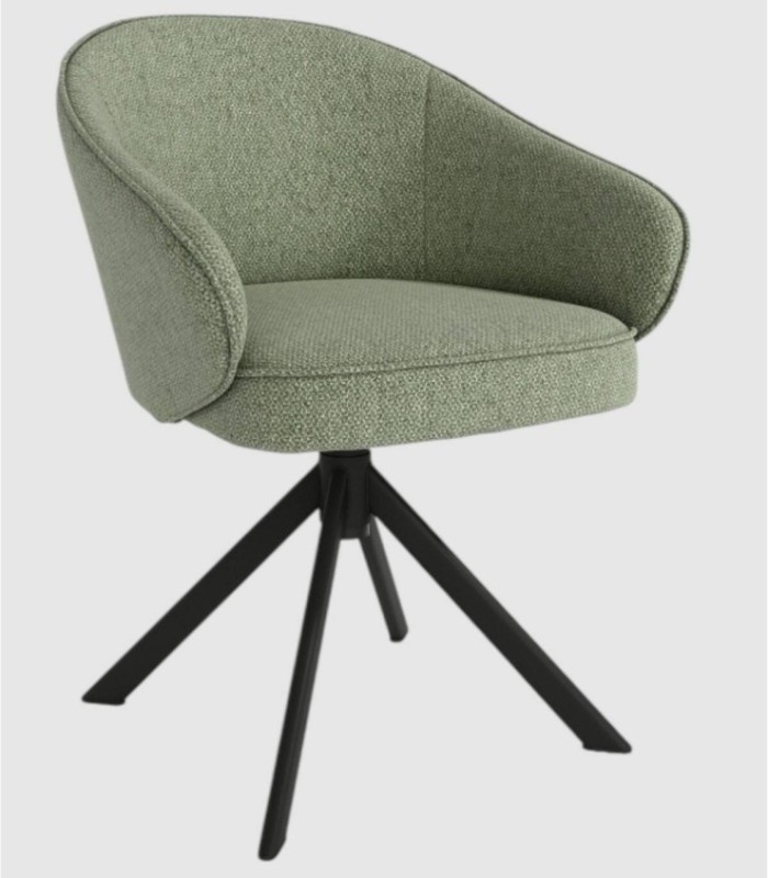 Silla Verona verde giratoria 360