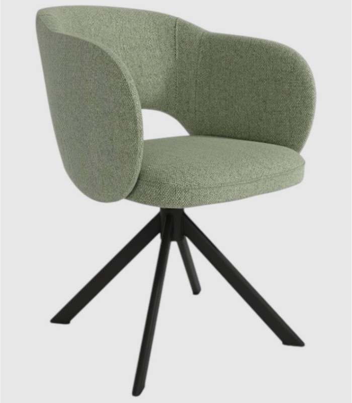 Groene 360 draaibare kurkstoel