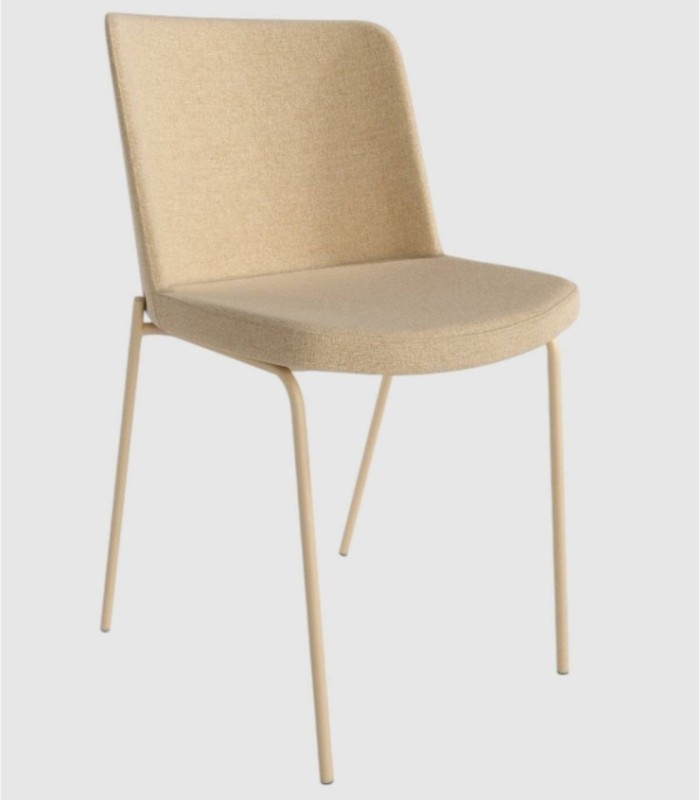 Set van 2 York crèmekleurige stoelen