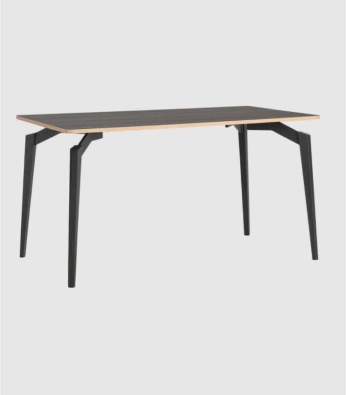 Laniya black rectangular table