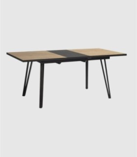 Minster wooden rectangular extendable table