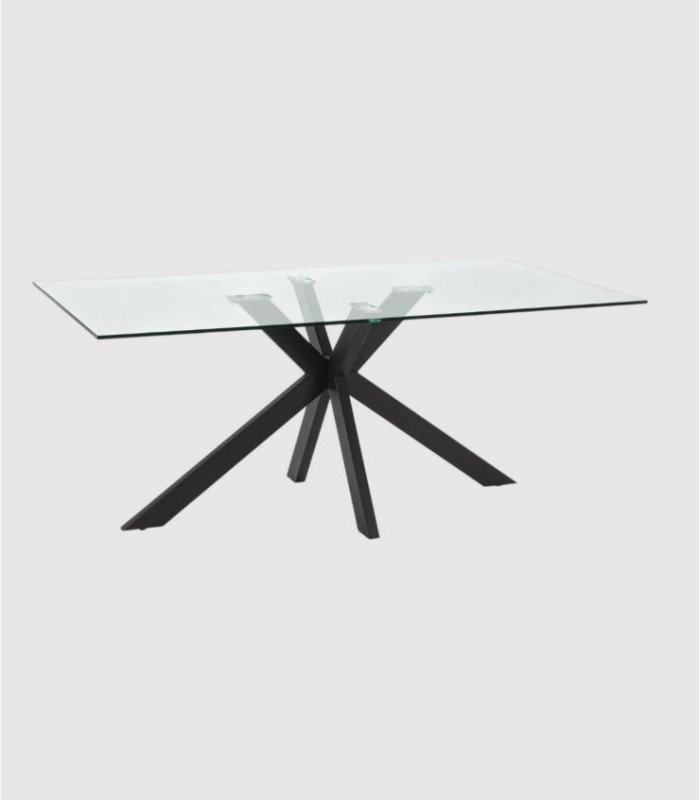 Tamba rechthoekige glazen tafel