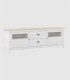 Mueble TV 2 puerta y 2 cajones Nampas blanco