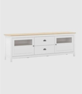 Mueble TV 2 puerta y 2 cajones Nampas blanco
