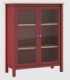 Vitrina 2 puertas Nampas rojo
