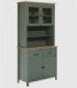 Vitrina 4 puertas y 2 cajones Dangal verde