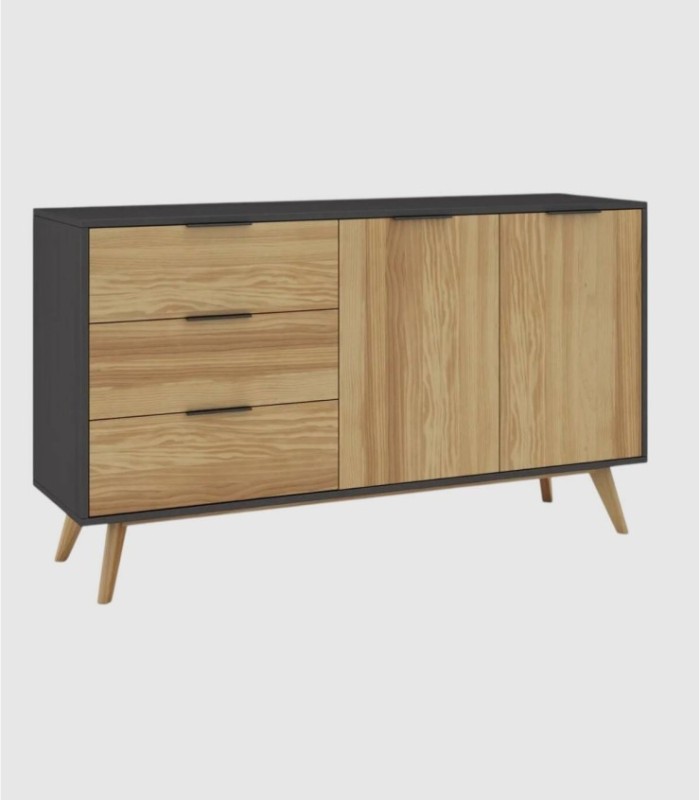 Tilske dressoir met 2 deuren en 3 laden