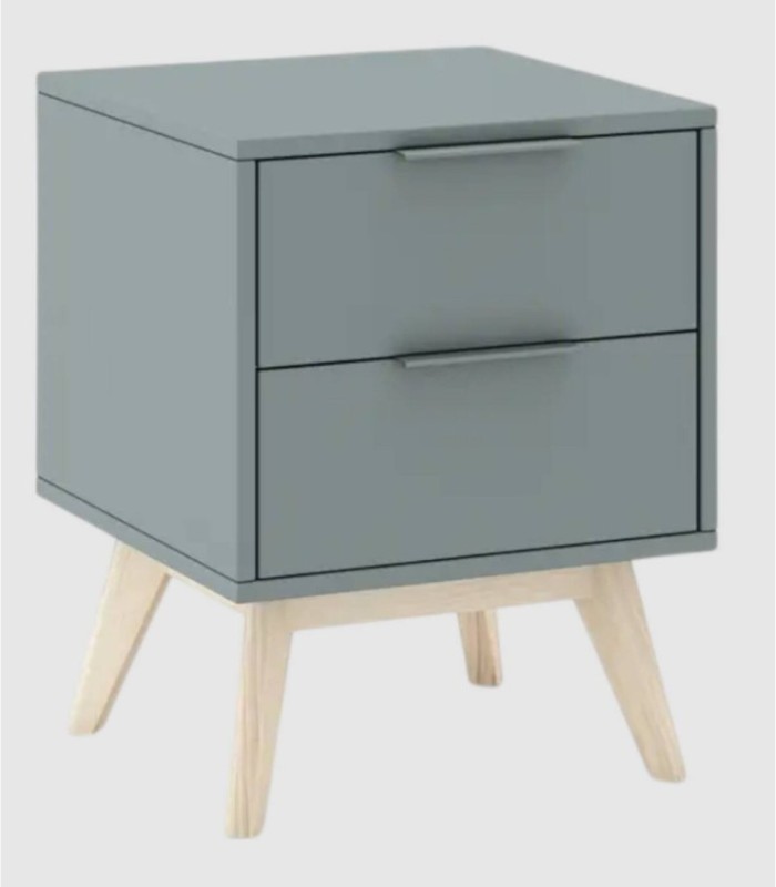 Deibel 2-drawer bedside table