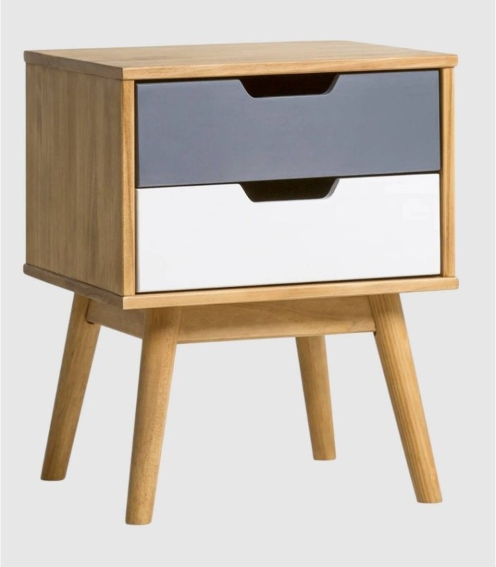 Puray 2-drawer bedside table