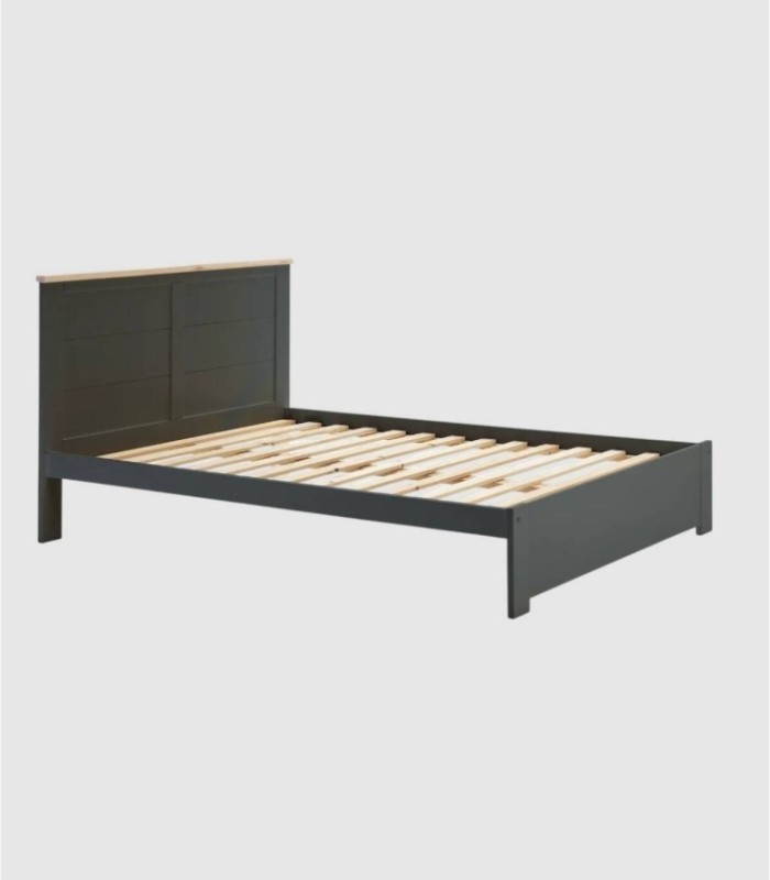 Small black Nefil bed with headboard