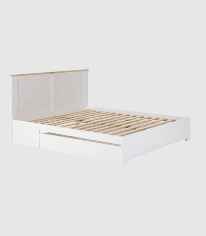 Klein Ruzet-bed met hoofdeinde