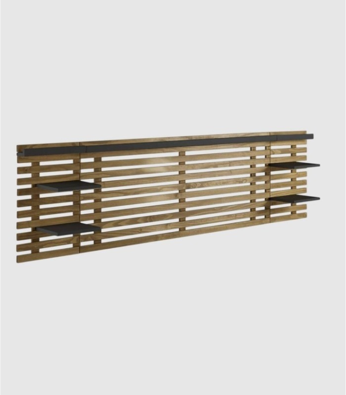 Moryak hoofdbord, zwart hout