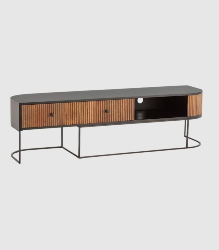 Gladstone TV unit with 2 drawers and 1 open shelf