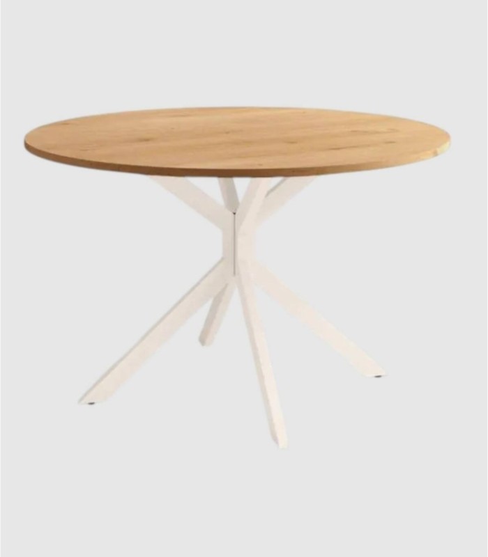 Wako kleine tafel van ivoorkleurig eikenhout