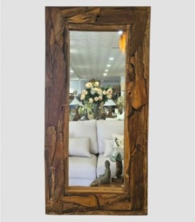 Espejo rectangular madera grande Draft