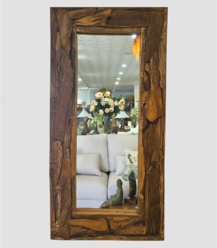 Espejo rectangular madera grande Draft