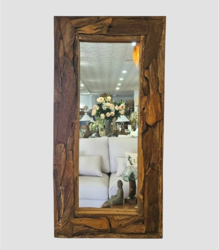 Espejo rectangular madera pequeño Draft