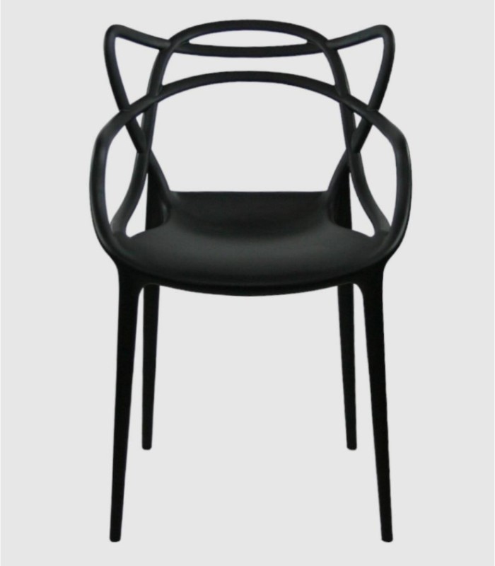 Istanbul Black Plastic Chair