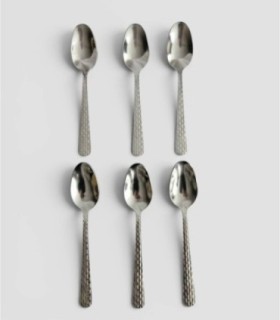 Set van 6 dessertlepels