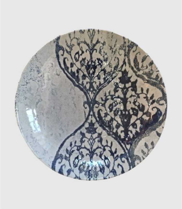 Ceramic round deep plate