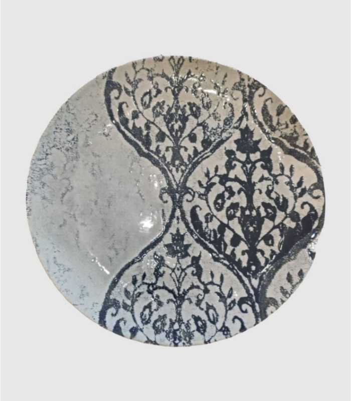 Round ceramic plate