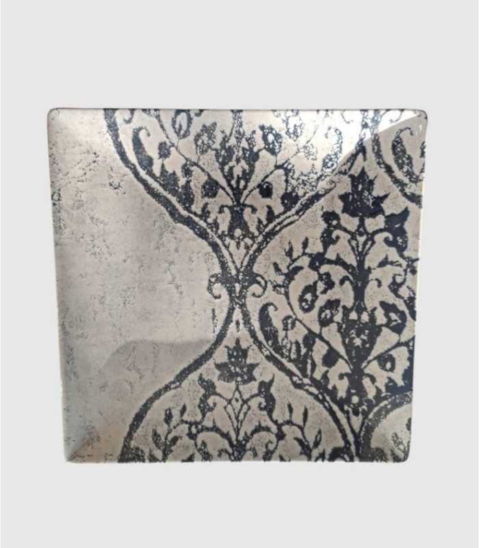 Ceramic square dinner plate