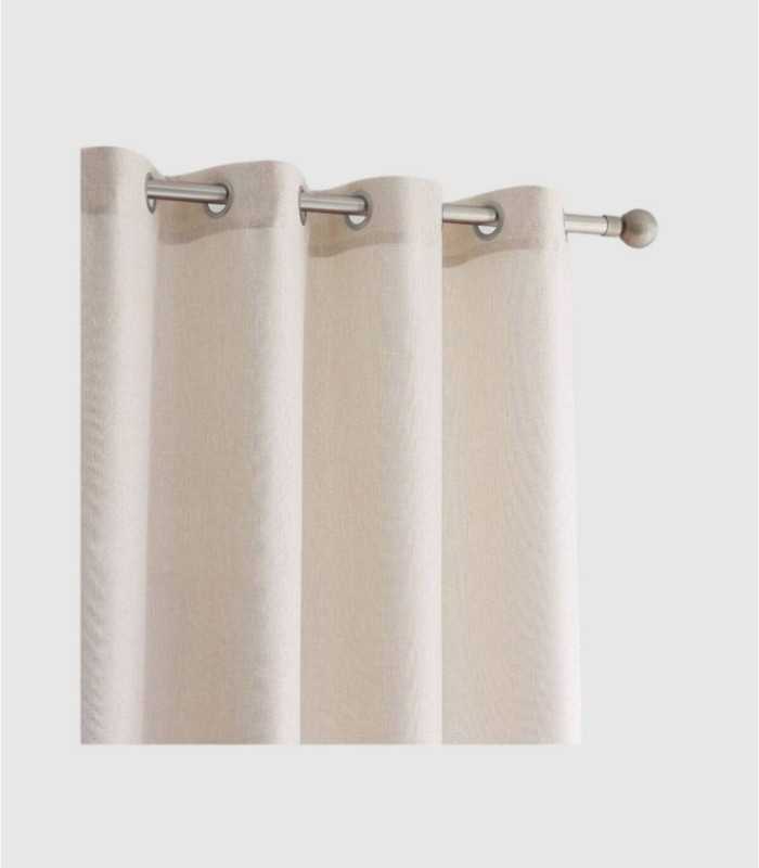 Plain Rustic Curtain with Eyelets