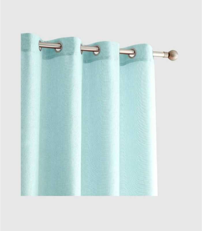 Basic Line Plain Rustic Curtain with Eyelets