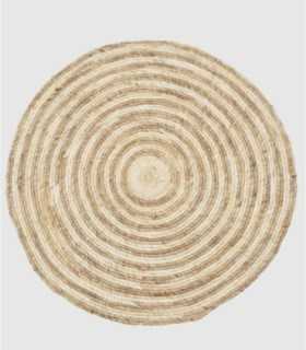 round seaweed rug