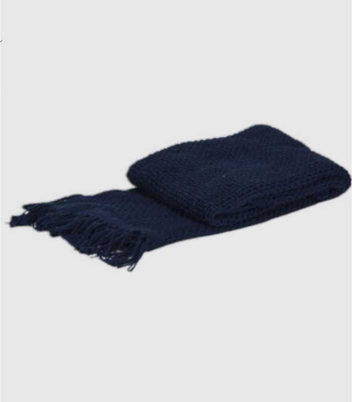 Blue crochet blanket