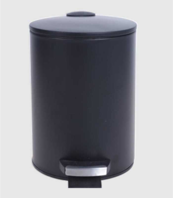 Papelera negra con pedal 3 L
