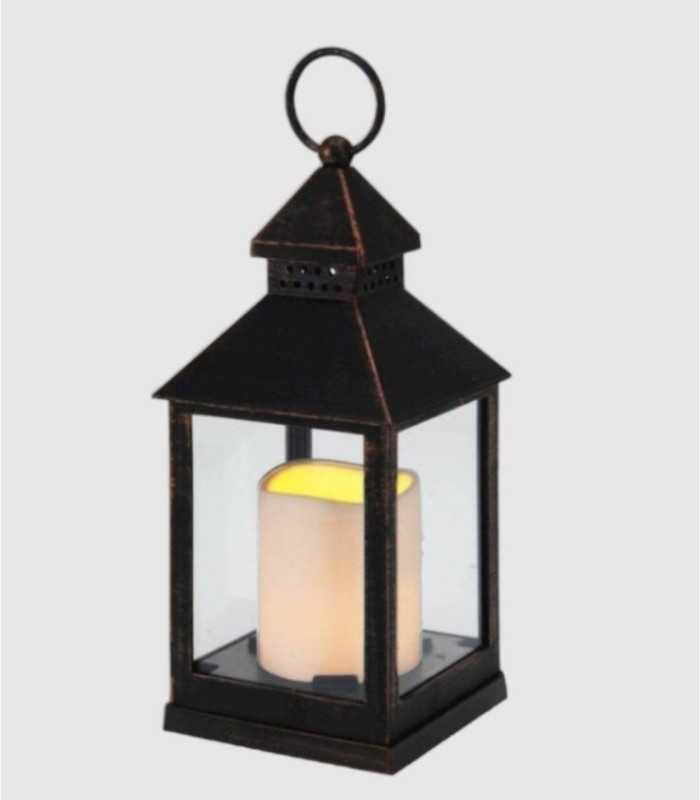 Warm led licht lantaarn.