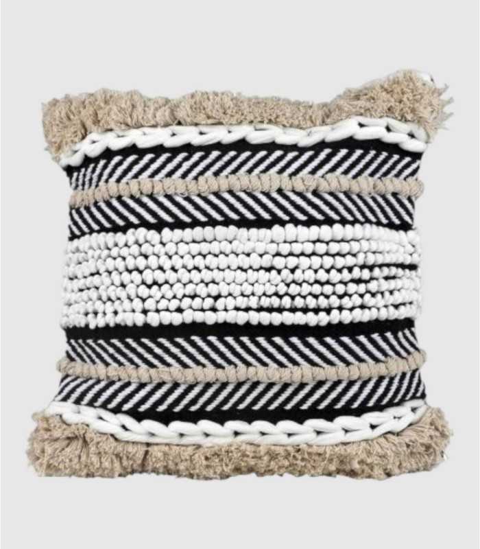 Elsa black and white cushion