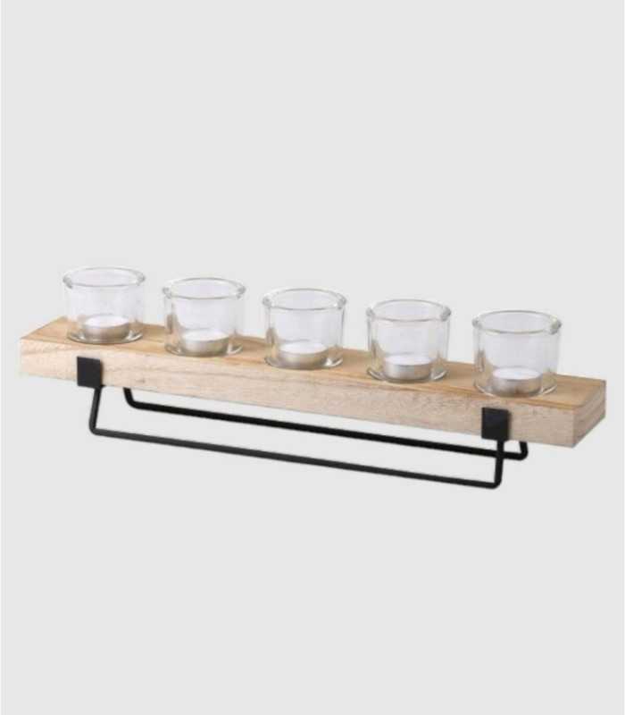 Candlestick with 5 glasses