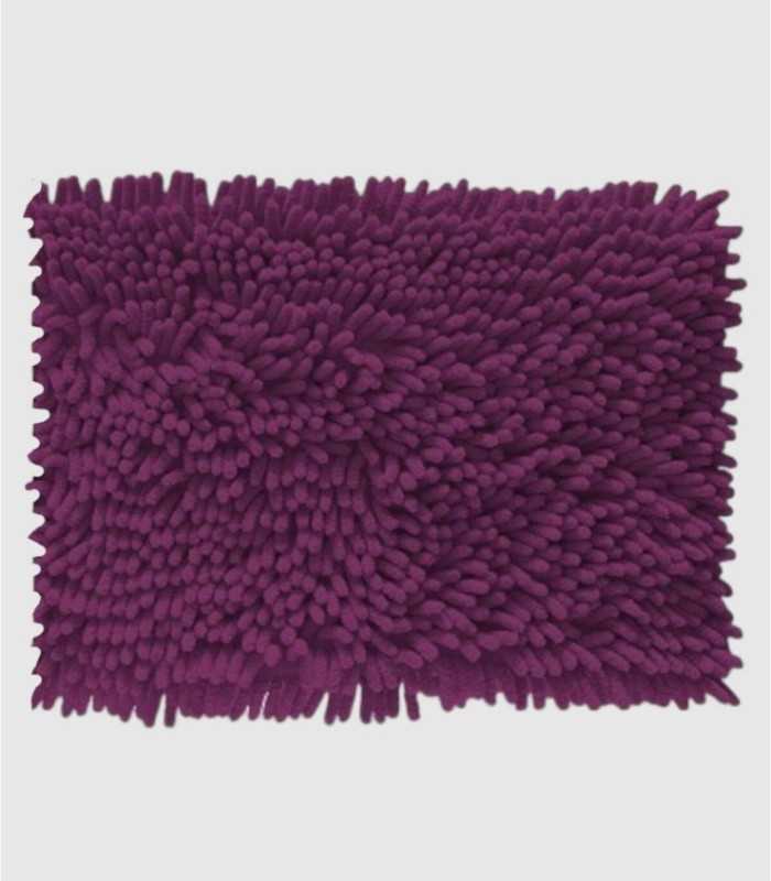 Shaggy Purple Bath Mat
