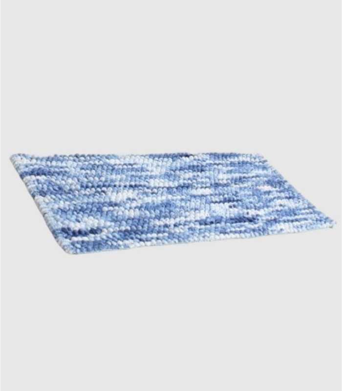 Lissabonblauwe badmat
