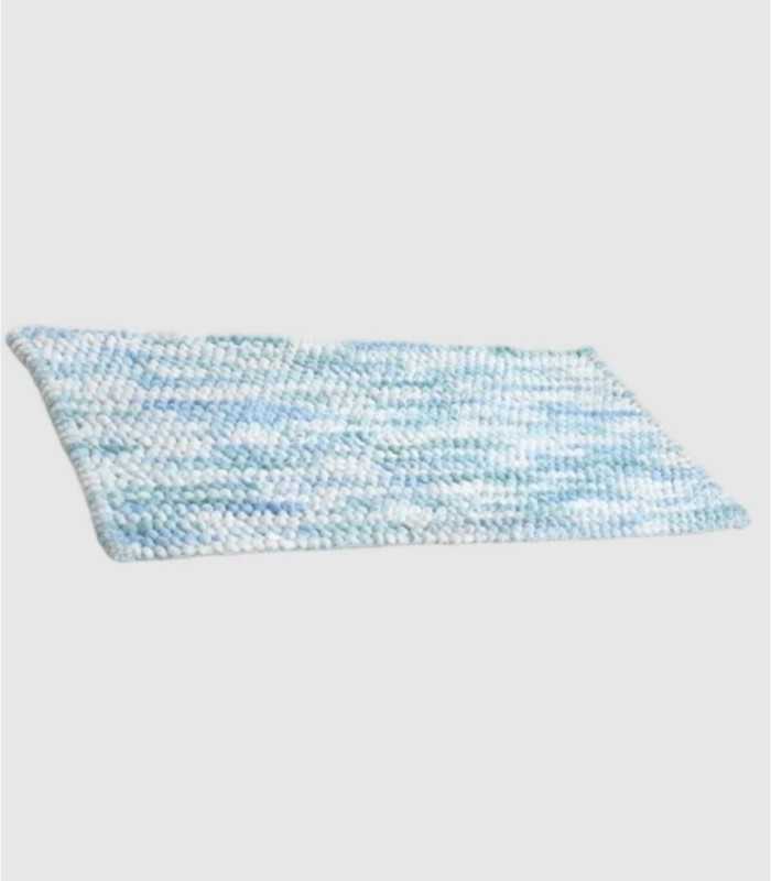 Lisboa light blue bath mat