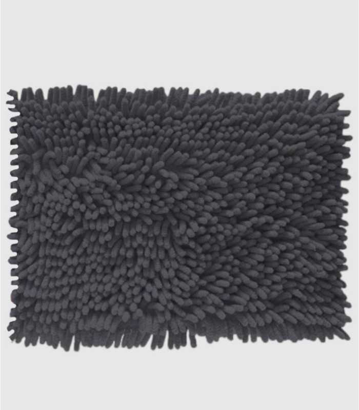 Dark Gray Shaggy Bath Mat
