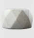 Vaso geométrico cemento pequeño