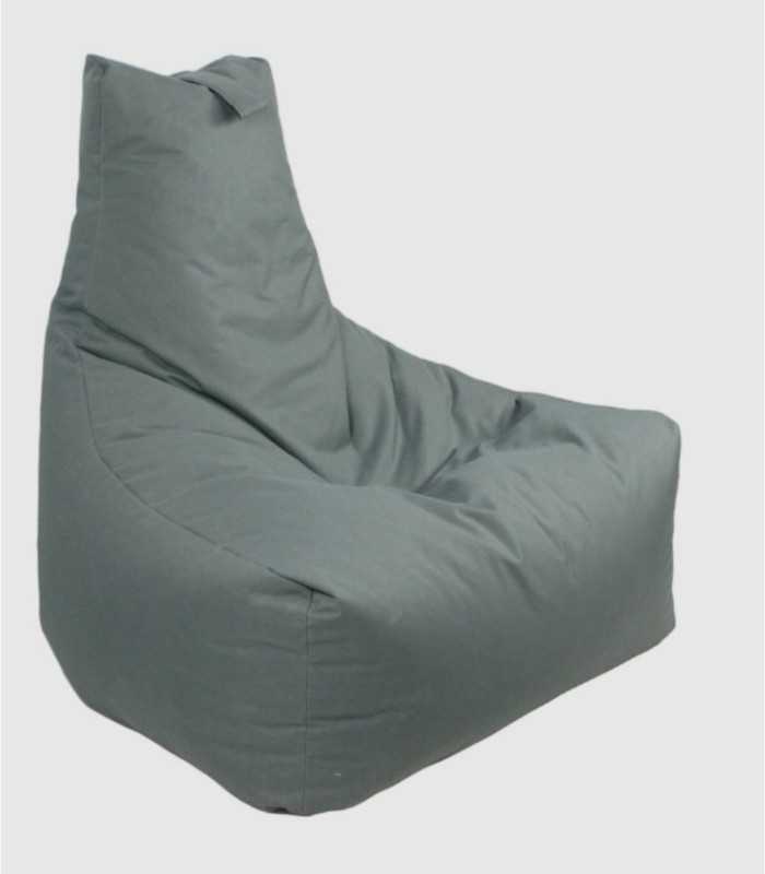 Puska grijze polyester poef