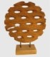 Figura circular de madera grande